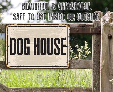 dog house metal sign|funny dog house signs.